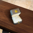 Elegante Leder-Ringbox in Braun OnePromise