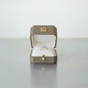 Elegante Leder-Ringbox in Braun OnePromise