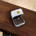 Elegante Leder-Ringbox in Weiß OnePromise