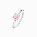 Promise-Ring mit rundem Zirkonia (5 Farben) - Silber OnePromise