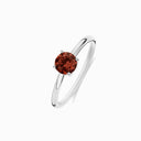 Promise-Ring mit rundem Zirkonia (5 Farben) - Silber OnePromise