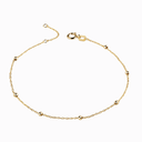 CIRCLE Doppelankerarmband mit Kugeln 2mm Gold OnePromise