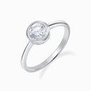 Promise-Ring Solitär Zirkonia 6mm Silber OnePromise