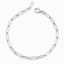 CIRCLE Charm-Armband Paperclip Silber rhodiniert OnePromise