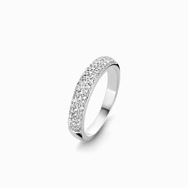 Promise-Ring mit 58 Zirkonia Silber