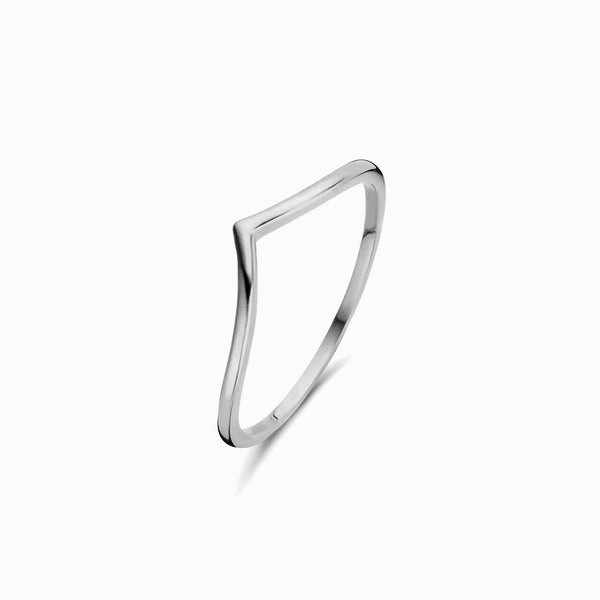 Promise-Ring Wishbone - Silber