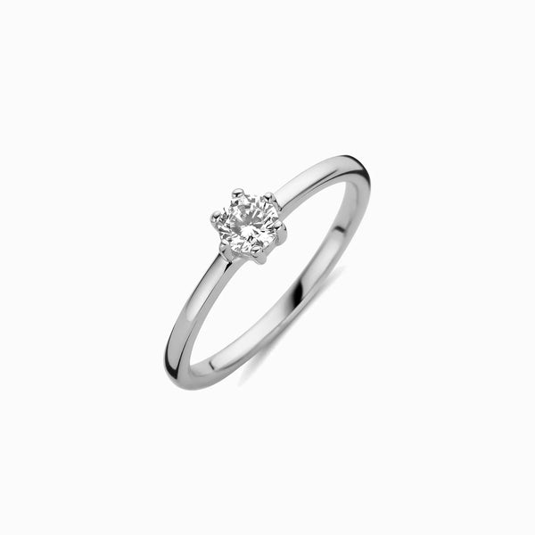 Promise-Ring mit Zirkonia - Silber