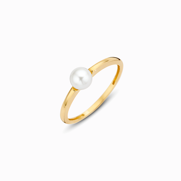Promise-Ring mit SWZP 5 mm - Gold