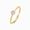 Promise-Ring mit 4mm Zirkonia - Gold Mein Shop