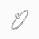 Promise-Ring mit 4mm Zirkonia - Weißgold Mein Shop