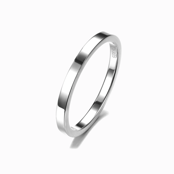 Promise-Ring 2.1mm breit Silber