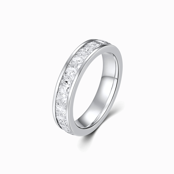 Promise-Ring mit 23 Zirkonia Silber