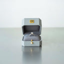 Elegante Leder-Ringbox in Grau OnePromise