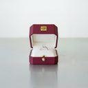 Elegante Leder-Ringbox in Rot OnePromise