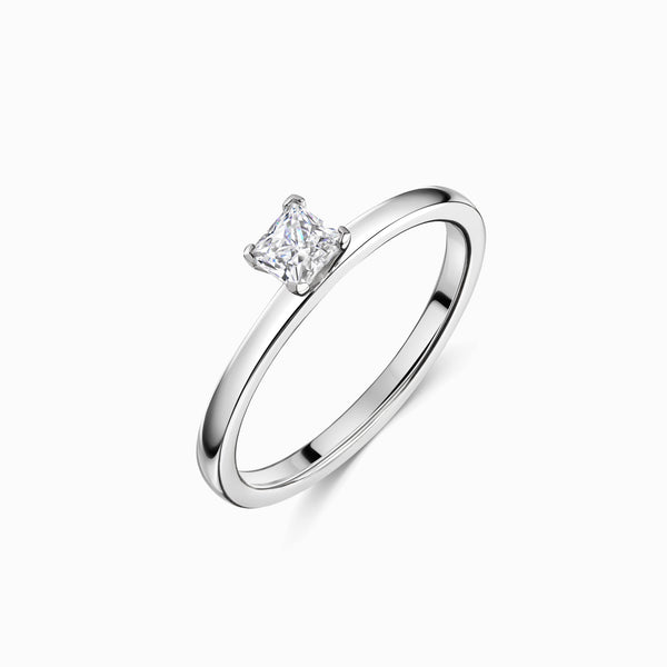 Promise-Ring mit Zirkonia - Silber