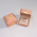 Elegante Samt-Ringbox in Rosa OnePromise