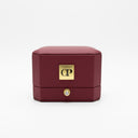 Elegante Leder-Ringbox in Rot OnePromise