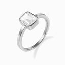 Promise-Ring mit Oktagon Zirkonia weiß - Silber OnePromise