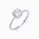 Promise-Ring Solitär 7mm Zirkonia Silber OnePromise